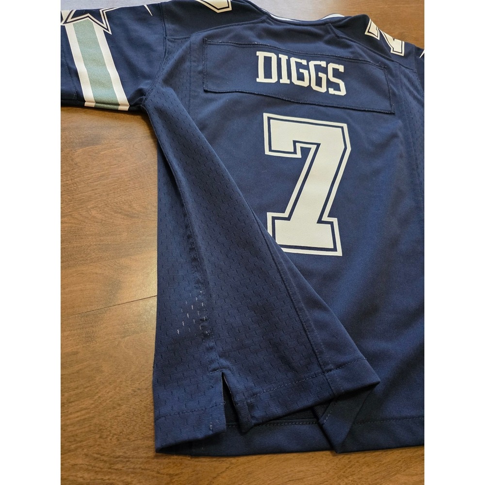 Nike Dallas Cowboys Trevon Diggs 7 Navy Blue Youth S On Field Jersey NFL sports - Picture 10 of 13